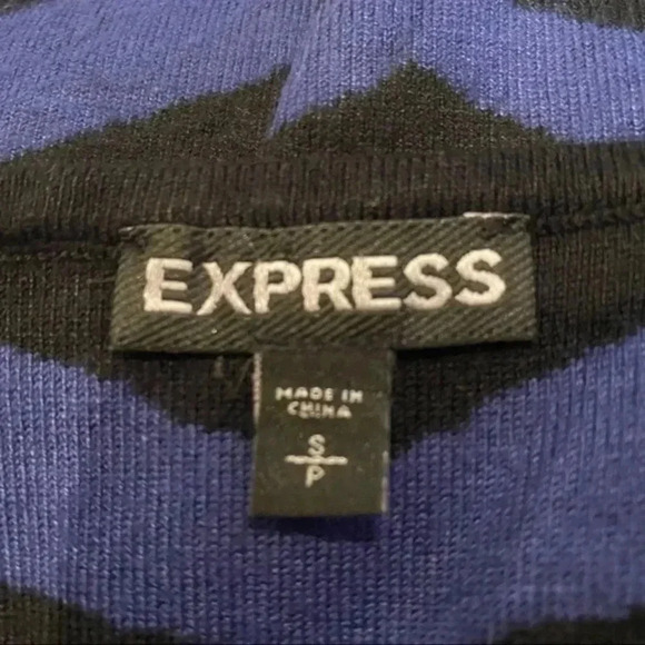 Express zebra print blue bodycon dress Small - Picture 8 of 9